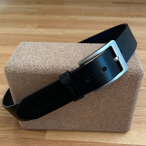Buffway Minimalist 1.5" Full Grain Leather Men's Belt Size 36" - Picture 1 of 13